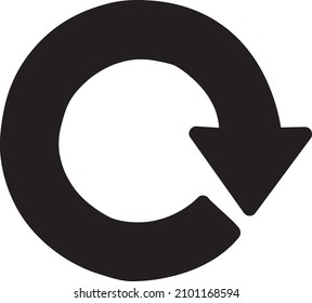 refresh icon. sign design on white background..eps