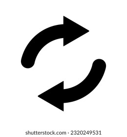 Icono de actualización. inicio de sesión para concepto móvil y diseño web. ilustración vectorial