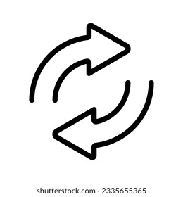 Refresh icon. sign for mobile concept and web design. vector illustration