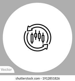 Refresh icon sign vector,Symbol, logo illustration for web and mobile