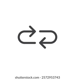 Refresh icon Simple outline vector logo