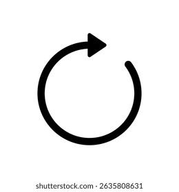 Símbolo do ícone Atualizar para aplicativos e sites. Recarregue o sinal e o símbolo. Ícone Atualizar.
