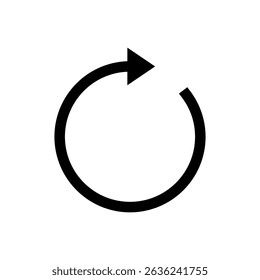 Refresh icon symbol for apps and websites. Reload sign and symbol. Update icon.