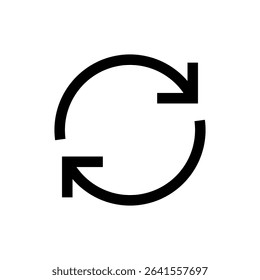 Refresh icon symbol for apps and websites. Reload sign and symbol. Update icon.