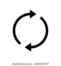 Refresh icon symbol for apps and websites. Reload sign and symbol. Update icon.