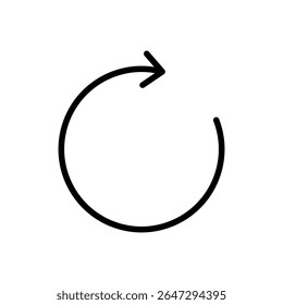 Símbolo do ícone Atualizar para aplicativos e sites. Recarregue o sinal e o símbolo. Ícone Atualizar.