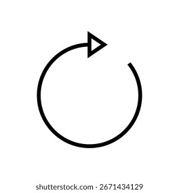 Refresh icon symbol for apps and websites. Reload sign and symbol. Update icon.