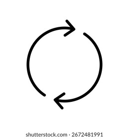 Refresh icon symbol for apps and websites. Reload sign and symbol. Update icon.