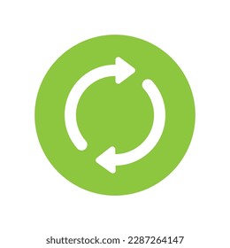 Refresh icon symbol in circle