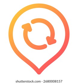 Refresh icon symbol. Vector illustration.