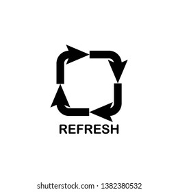 refresh icon template vector trendy