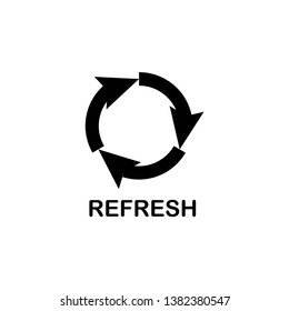 refresh icon template vector trendy