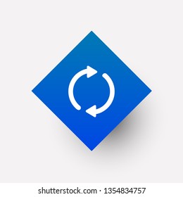 refresh icon in trendy flat style isolated on background. refresh icon page symbol for your web site design refresh icon logo, app, UI , on white background Vector.