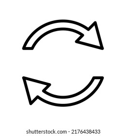 Refresh icon in trendy vector design illustration