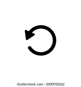 Refresh icon. Undo, reload icon symbol vector illustration