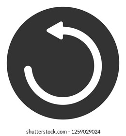 Refresh icon. Undo vector sign. Redo symbol. Update icon. Reload sign. Rotation sign. Arrow icon. EPS 10 flat symbol. Round icon design