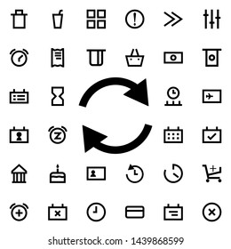 refresh icon. Universal set of web for website design and development, app development