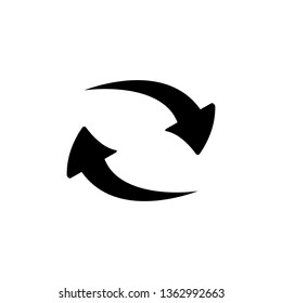 Refresh icon. Update .Reload on white back