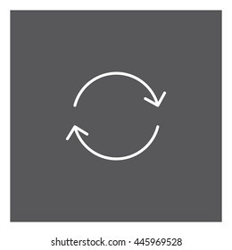 Refresh icon, vector