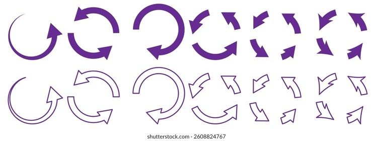 Refresh icon vector. Green recycle vector icon symbol. Repeat and reload icons set and arrow rotation circle. Sync icon symbol convert button sign