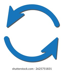 Atualizar vetor de ícone. Símbolo verde de ícone de vetor de reciclagem. Repita e recarregue o conjunto de ícones e o círculo de rotação de seta. 