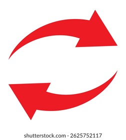 Refresh icon vector. Green recycle vector icon symbol. Repeat and reload icons set and arrow rotation circle. 