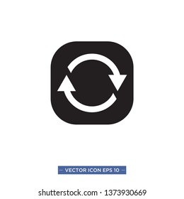 refresh icon vector illustration