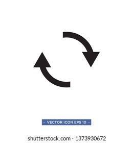refresh icon vector illustration