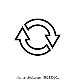 refresh icon vector illustration