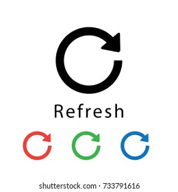 Refresh icon vector illustration