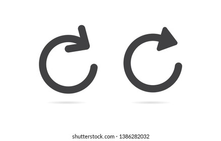 Refresh icon. Vector illustration. on white background