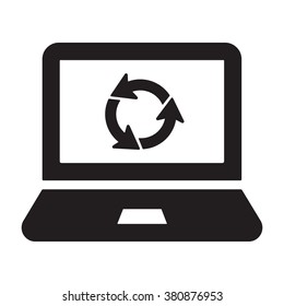 Refresh icon Vector Illustration on the white background.