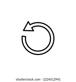 Refrescar ilustración vectorial de icono. Volver a cargar el signo y el símbolo. Icono de actualización.