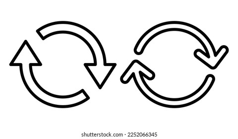 Refresh icon vector illustration. Reload sign and symbol. Update icon.