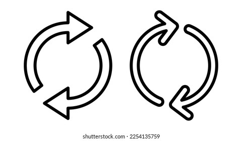 Refresh icon vector illustration. Reload sign and symbol. Update icon.