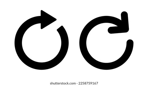 Refresh icon vector illustration. Reload sign and symbol. Update icon.