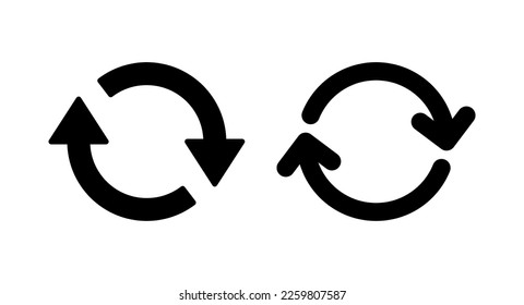 Refresh icon vector illustration. Reload sign and symbol. Update icon.
