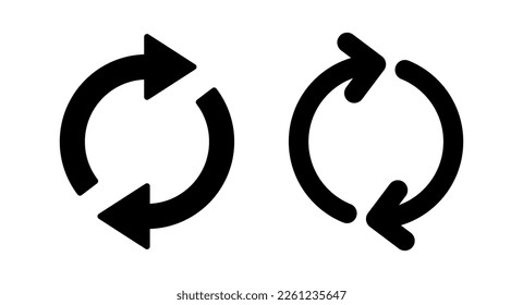 Refresh icon vector illustration. Reload sign and symbol. Update icon.