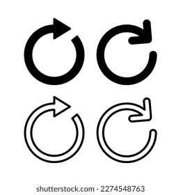 Refresh icon vector illustration. Reload sign and symbol. Update icon.