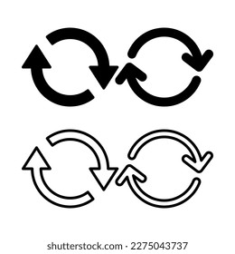 Refresh icon vector illustration. Reload sign and symbol. Update icon.