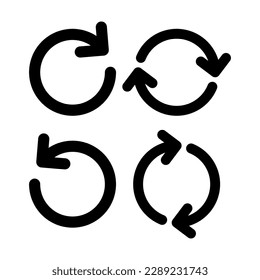 Refresh icon vector illustration. Reload sign and symbol. Update icon.