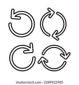 Refresh icon vector illustration. Reload sign and symbol. Update icon.