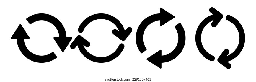 Refresh icon vector illustration. Reload sign and symbol. Update icon.