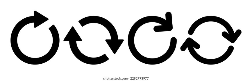 Refresh icon vector illustration. Reload sign and symbol. Update icon.