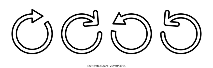 Refresh icon vector illustration. Reload sign and symbol. Update icon.