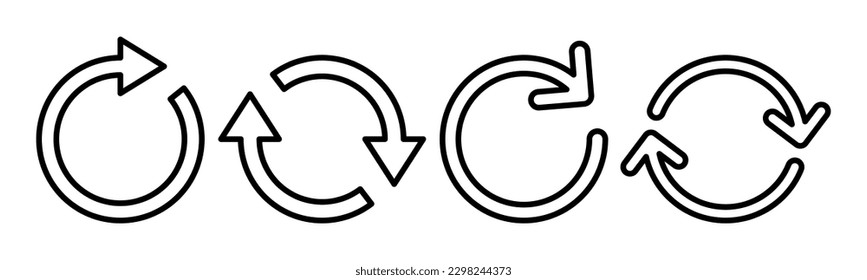 Refresh icon vector illustration. Reload sign and symbol. Update icon.