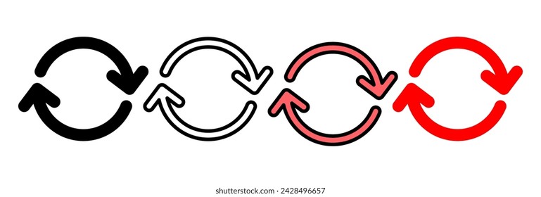 Refresh icon vector illustration. Reload sign and symbol. Update icon.