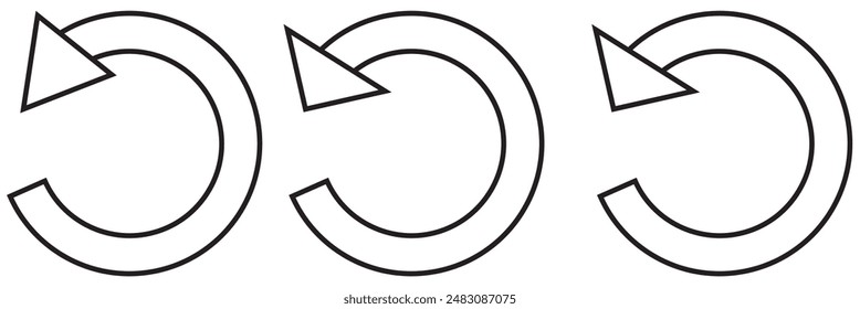 Refresh icon vector illustration. Reload sign and symbol. Update icon.