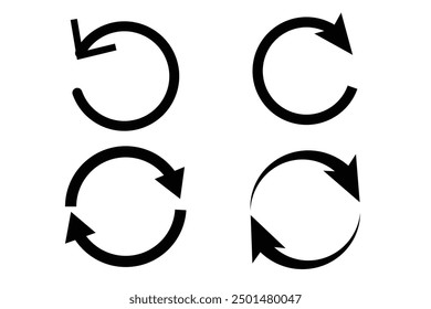 Refresh icon vector illustration. Reload sign and symbol. Update icon.