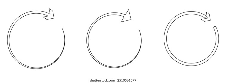 Refresh icon vector illustration. Reload sign and symbol. Update icon design eps 10